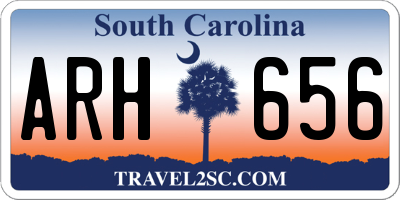 SC license plate ARH656