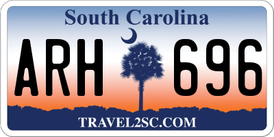 SC license plate ARH696