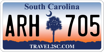 SC license plate ARH705