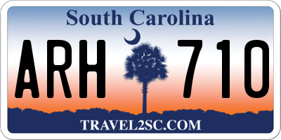 SC license plate ARH710