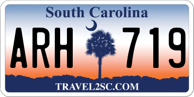 SC license plate ARH719