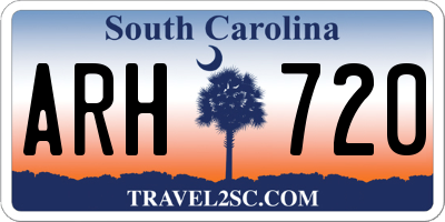 SC license plate ARH720