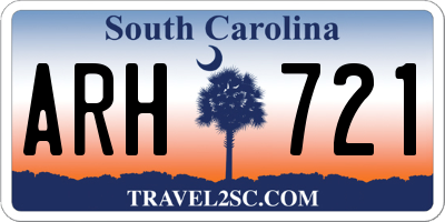 SC license plate ARH721