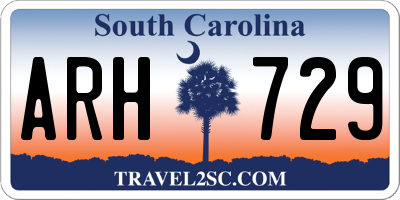 SC license plate ARH729