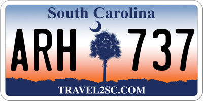 SC license plate ARH737