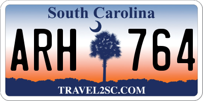 SC license plate ARH764