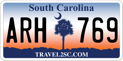 SC license plate ARH769