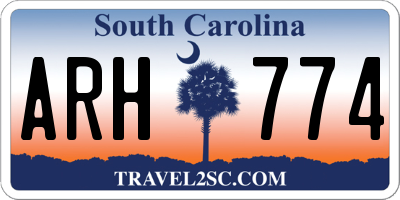 SC license plate ARH774