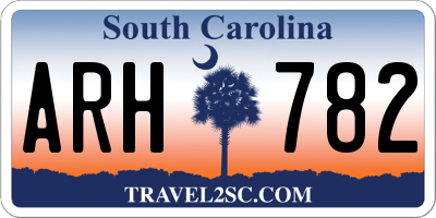SC license plate ARH782