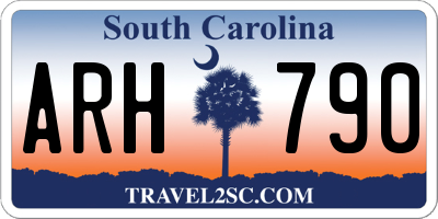 SC license plate ARH790