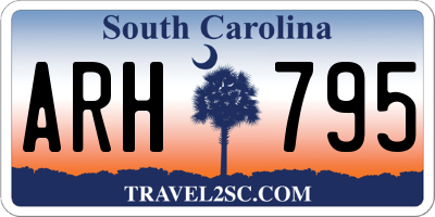 SC license plate ARH795