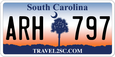 SC license plate ARH797