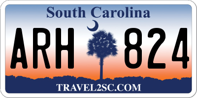 SC license plate ARH824