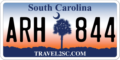 SC license plate ARH844