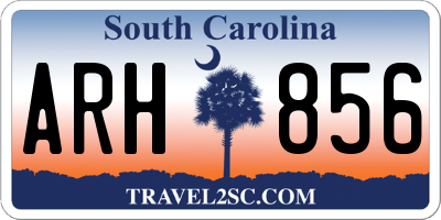 SC license plate ARH856