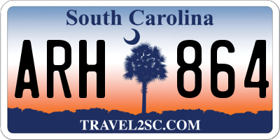 SC license plate ARH864