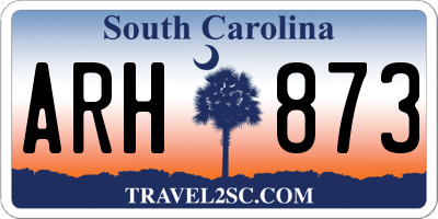 SC license plate ARH873