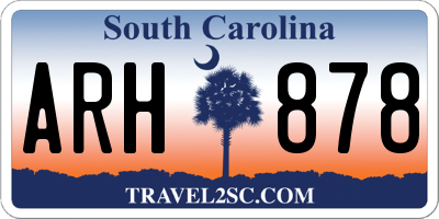 SC license plate ARH878