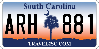 SC license plate ARH881