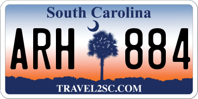 SC license plate ARH884