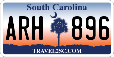 SC license plate ARH896