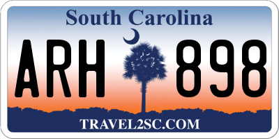 SC license plate ARH898