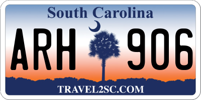 SC license plate ARH906