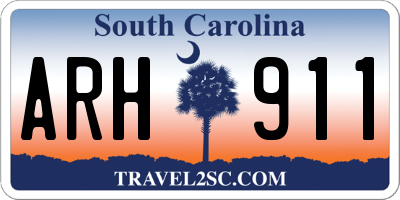 SC license plate ARH911