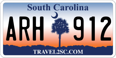 SC license plate ARH912