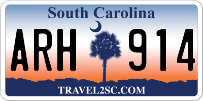 SC license plate ARH914