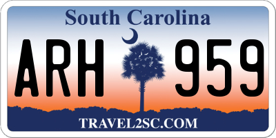 SC license plate ARH959