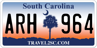 SC license plate ARH964