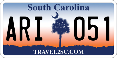 SC license plate ARI051