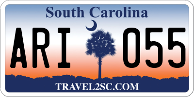 SC license plate ARI055