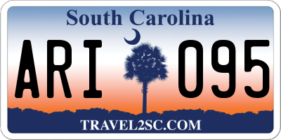 SC license plate ARI095