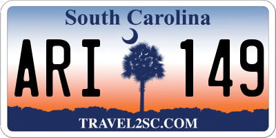 SC license plate ARI149