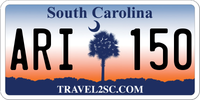SC license plate ARI150