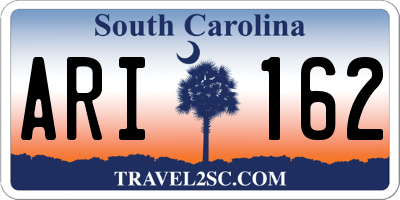SC license plate ARI162