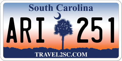 SC license plate ARI251