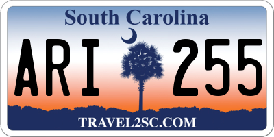 SC license plate ARI255