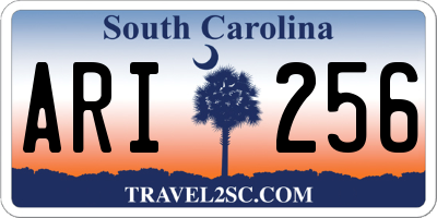 SC license plate ARI256