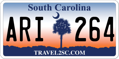 SC license plate ARI264