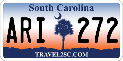 SC license plate ARI272