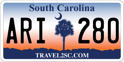 SC license plate ARI280