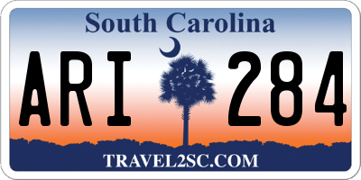 SC license plate ARI284