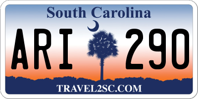 SC license plate ARI290