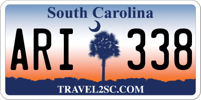 SC license plate ARI338
