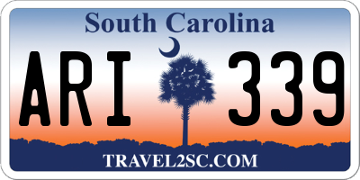 SC license plate ARI339