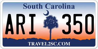 SC license plate ARI350