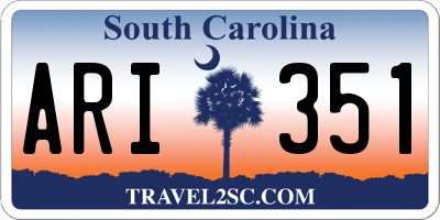 SC license plate ARI351